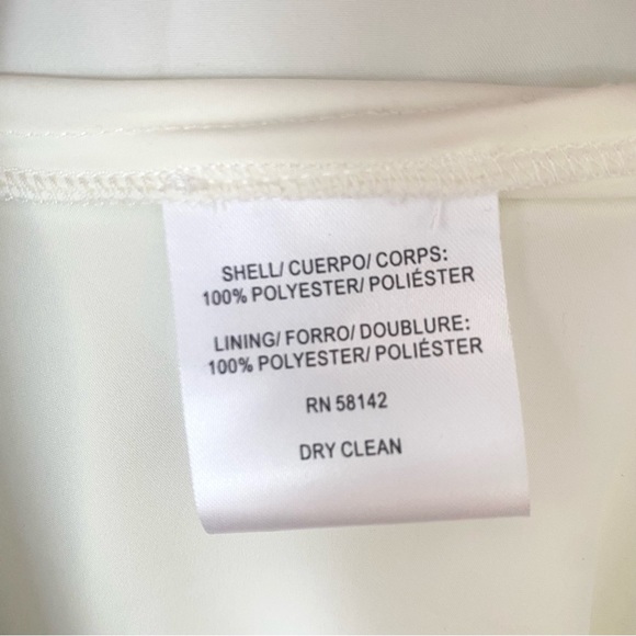 Maggy London Sleeveless Blue Floral Dress Women's Size 16 Pleated Skirt Spring - Picture 7 of 7